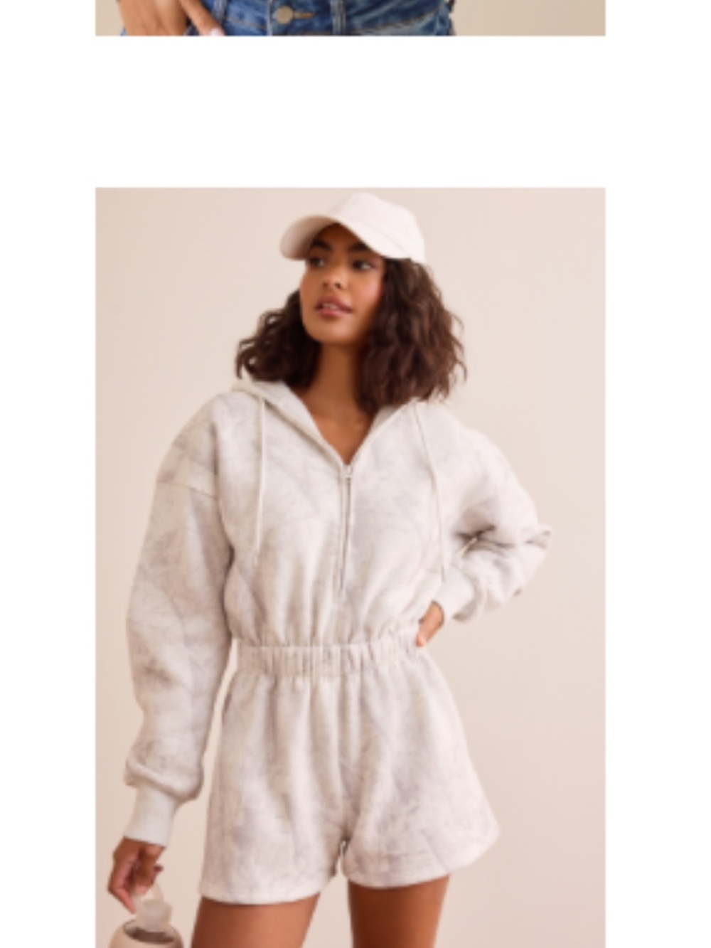 Altar’d State Camo Fleece Play Romper